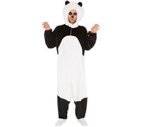 Panda Costume Man Woman Halloween Fancy Dress Outfit Carnival Jungle Animal