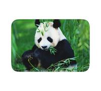 Panda Crystal Velvet Lock Edge Floor Mat 40x60, Non Slip, Easy To Clean, Comfortable Foot Feel