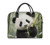 Panda Cub Eating Bamboo Duffle Bag for Women Men - 30L Nylon Outdoor Gym Bag Lightweight Overnight Weekender Bags with Detachable Shoulder Strap, Carry on Luggage for Travel