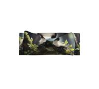 Panda cubs in the forest Baby Bow Headband, Soft Stretchy Hair Band for Newborns and Infants, Cute Bow Knot Headwear for Parties and Gifting