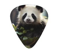 Panda cubs in the forest Printed pick set - 12 pieces, thin, medium and thick guitar picks, suitable for guitar, bass, electric guitar and ukulele