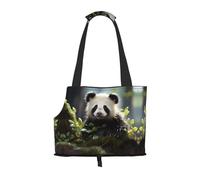 Panda Cubs in The Forest Printed Portable pet Shoulder Bag, Suitable for Small Dogs and Cats, Shopping and Travel Dual-Purpose Bag