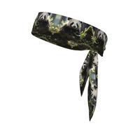 Panda Cubs in The Forest Printed Sports Bandage Fitness Bandage Suitable for Sports Enthusiasts Ninja Football and Basketball