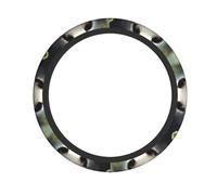 Panda Cubs in The Forest Printed Steering Wheel Cover Elastic Steering Wheel Cover Suitable for Cars SUVs and Trucks 15-inch