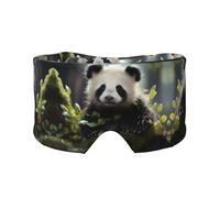 Panda Cubs in The Forest Unisex Side Sleeping Headband, Sleeping Eye Mask and Ear Muffs, (26.8 * 4.3 inches), Indoor and Outdoor Travel Yoga Adjustable Comfort Eye and Ear Muffs,