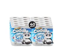 Panda Cuddle 2-Ply Toilet Rolls, 40 Rolls (4×10 Pack) - Quilted, Feather Soft & Strong Bathroom Tissue | Bulk Family Pack for Everyday Comfort & Great Value