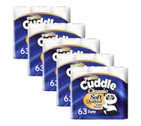 Panda Cuddle 3-Ply Quilted Toilet Paper Rolls (45 Rolls) - Soft & Strong Premium Tissue, Scented Toilet Rolls, Scented Bathroom Toilet Roll for Comfort & Hygiene (Cuddle Classic, 45 Rolls)
