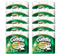 Panda Cuddle 3-Ply Quilted Toilet Paper Rolls (90 Rolls) - Soft & Strong Premium Tissue, Aloe Vera Scented Bathroom Toilet Roll for Comfort & Hygiene (Cuddle Aloe Vera, 90 Rolls)
