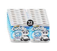 Panda Cuddle Classic Toilet Paper, 2-Ply Quilted, 72 Rolls (12 × 6 Pack) - Unscented Bathroom Tissue, Septic-Safe, Feather-Soft & Strong, 150 Sheets per Roll
