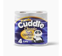 Panda Cuddle Toilet Paper 3-Ply 10x4 Pack (40 Rolls) Classic