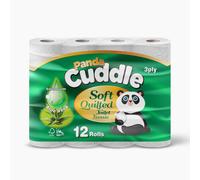 Panda Cuddle Toilet Tissue, Aloe Vera, 3-Ply, 60 Rolls
