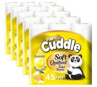 Panda Cuddle Toilet Tissue, Lemon, 3-Ply, 45 Rolls