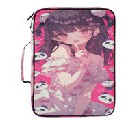 Panda Cute Anime Document Organizer 7 Pockets A4 Letter Size with Zipper Closure for Paperwork File Folder Jackets