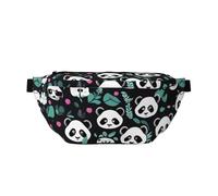 Panda Cute face Bum Bag for Men Women, Water-Resistant Fanny Pack with Adjustable Strap (80-150cm), Large Capacity Crossbody Waist Bag