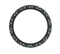 Panda cute face Printed elastic steering wheel cover Durable, soft and thick, suitable for cars, SUVs and trucks, etc.