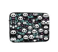 Panda Cute face Unisex Shockproof Laptop Sleeve, Made of high-Density Oxford Fabric, Convenient Zipper Opening