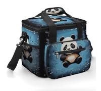 Panda Dancing on Musical Notes Cooler Bags Insulated Lightweight Lunch Cooler Pack Large Leakproof Camping Ice Chest Collapsible Sided Cooler Bags for Hiking Beach Travel Picnic