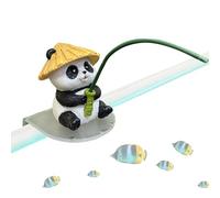 Panda Decoration | Resin Fishing Panda Desk Decoration | Lawn Decoration - For The Garden, Patio, Balcony, Lawn, Outdoor, Aquarium And