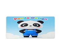Panda Design Mouse Pad Large Extended Computer Rectangular Mouse Mat Non-Slip Waterproof Rubber Desk Pad with Multiple Size Options for Office Home Mouse Writing Desk Pad