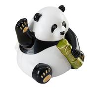 Panda Desk Picture - Energy Bear, Eco-friendly Resin, Animated Shaking Animal Sculpture Accessory | Cute Interior For Vehicle Windowsill, Study Table, Children's Room, Playful Atmosphere