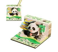 Panda Detachable Calendar - 3" Notepad | 3D Paper Sculpture - Creative Planner & Notes for Office or Home - Great for Teachers, Students & Daily Organization