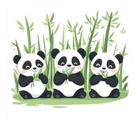 panda Diamond Art Kits Adults, DIY Square Drill Diamond Painting plant, 5D Dimond Painting Mosaic Kits For Kids Or Beginner, Gem Crystal Art Canvas Crafts For Adults, Apply To Room Decor 45x45cm 5-853