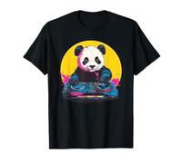 Panda DJ Mixing Decks Fun T-Shirt
