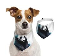 Panda Dog Bandanas,Summer Bandanas for Dogs Washable Adjustable Dog Triangle Scarf Bibs Cute Pet Bibs for Medium Large Dogs Puppy and Cats Large