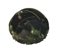 panda Double layer women's shower cap, reusable, large size design suitable for all hair lengths, suitable for girls, spa and home salon use.