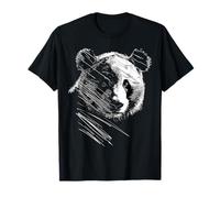 Panda Drawing Animal Abstract Art Panda T-Shirt