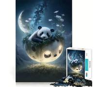 Panda Dreams 1000 Piece Jigsaw Puzzles for Teenagers Jigsaw Memory Lift Light Relax Image Assembly (38x52cm)