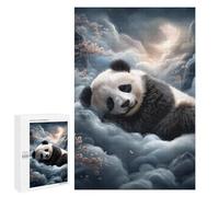 Panda Dreams in Clouds Puzzle 1000 Teile Schwer Puzzle Spielzeug Lernspiel Impossible Herausforderungsspielzeug Für Erwachsene Kinder 1000 PCS