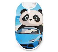 Panda Driving Dog Shirt for Small Medium, Breathable Pet Vest Sleeveless Dog Cat T-Shirt, Soft Stretchy Fabric & UV Protection, All-Season Pet Clothes for Walking