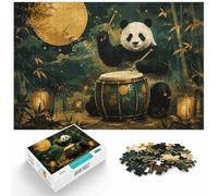 Panda Drummer 1000 Piece Jigsaw, 1000pcs (70x50cm) | For quiet evenings: Adult jigsaw puzzle with 1000 pieces; with the complete challenge to keep the challenge engaging.