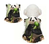 Panda Eat Bamboo L Pet Apparel for Small Dogs-Cute Summer Outfit for Puppy, Soft Breathable Pet Clothes for Cat