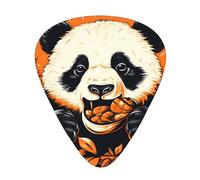 Panda eating food Printed guitar picks - three thicknesses: thin, medium and thick, suitable for electric guitar, bass and ukulele.