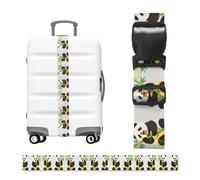 Panda eating Luggage Strap-Adjustable Suitcase Belt with Buckle