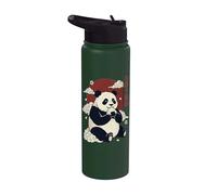 Panda Eating Onigiri Japanese Sushi Manga Japan Stainless Steel Insulated Water Bottle