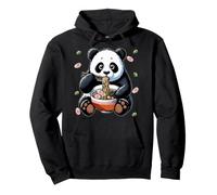Panda Eating Ramen Costume Japan Noodle Food Lover Kids Pullover Hoodie