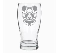 Panda Engraved Pint Beer Glass Etched Panda Drinkware Gift for Panda Lovers Birthday Gift for Him & Her Animal Lover Gifts Engraved Panda Glass Beer Cider Pint Glass Panda Lover Pint Glass Gift Panda