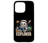 Panda Explorer Space Study Animal Graphic Case for iPhone 15 Pro Max