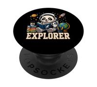 Panda Explorer Space Study Animal Graphic PopSockets Adhesive PopGrip