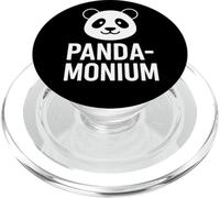 Panda Face Pandamonium Graphic Funny Animal Lover PopSockets PopGrip for MagSafe