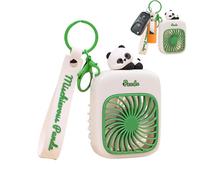 Panda Fan - Portable Usb Rechargeable Hand Fan, Quiet Personal Cooling | Cute Travel Desk for Home, Car, Camping offices & Beach Trips in Hot Weather with Led Light, for Children