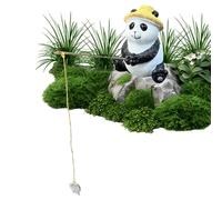 Panda Figures - Cute Statues for Living Room and Garden | Weatherproof Miniature Decoration Bathrooms, Children's Room, Children's Birthday and Outdoor | Gift Idea for Animal Lovers and Panda