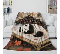 Panda Flannel Blanket - Soft Blanket Birthday Gift for Hubby Boyfriend Girlfriend Neighbor - Living Room/Bedroom/Sofa/Decor 40x50inch(100x130cm)