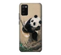 Panda Fluffy Art Painting Case Cover For Samsung Galaxy A02s, Galaxy M02s