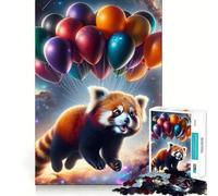 Panda Flying in Space Hard Jigsaw Puzzle for Adults 1000 Pieces Smart Game Home Enjoy Image Assembly Festive Gift (50x75cm)