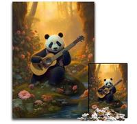 Panda Folk Art 1000 Pieces Puzzles for Adults Challenging Puzzles for MotherS Day Birthdays Christmas 1000 PCS(38x26cm)