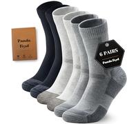 PANDA FOOD Premium Bamboo Outdoor Walking Socks | Anti-Blister Warm and Breathable Socks for Work or Hiking | Unisex Men and Women | 6 Pack UK | 7-12 Mixed